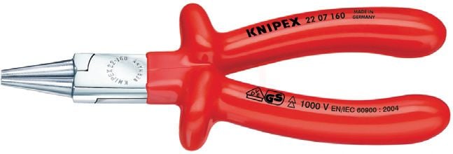 Knipex 22 07 YUVARLAK UÇLU KARGABURUN 160 MM - KNI2207160