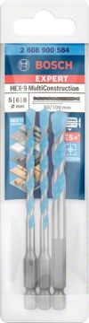 Bosch Çok Amaçlı Matkap Ucu Expert HEX-9 MC Set (3 Parça) - 2608900584