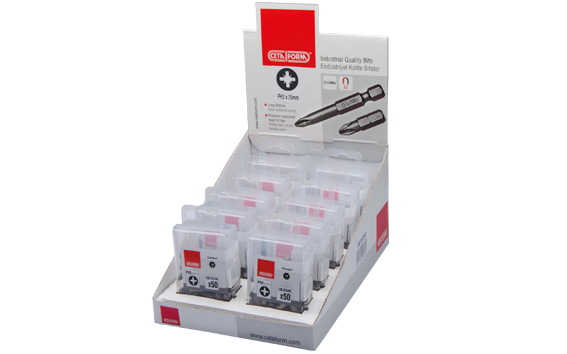 Ceta Form 500 Parça 1/4 İnç Pozidriv Bits Uç Toptan Paketi Cb/592 (Pz2 X 50 Mm)