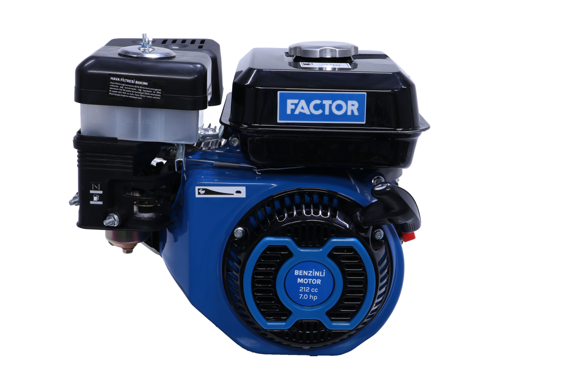Factor 7 Hp Benzinli Motor Kamalı
