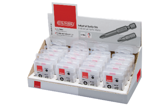 Ceta Form 240 Parça 1/4 İnç Pozidriv Bits Uç Toptan Paketi Cb/592 (Pz2 X 50 Mm)