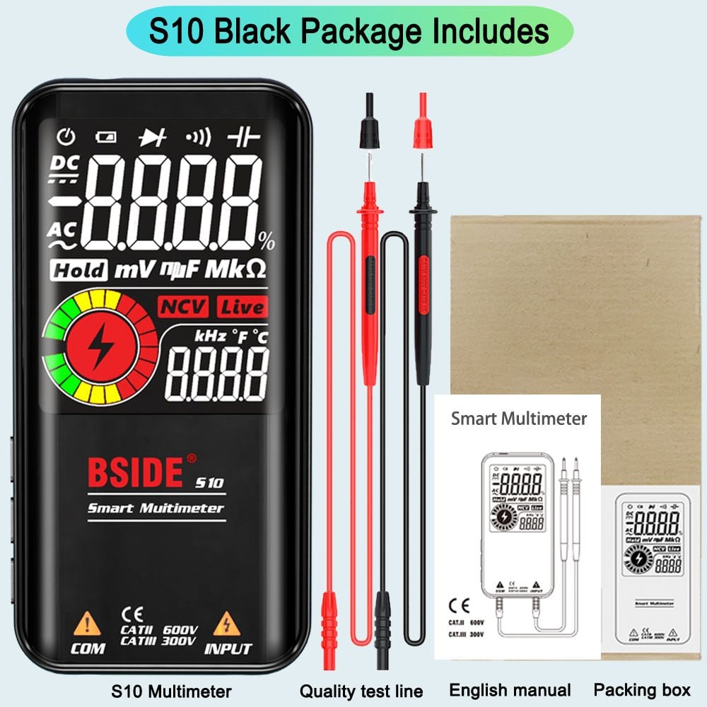 Akıllı 9999 Sayım Multimetre Dijital Lcd