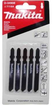 Makita Metal Dekupaj Testere Bıçağı 51 mm (B-22) (D-34908) (5 Adet)