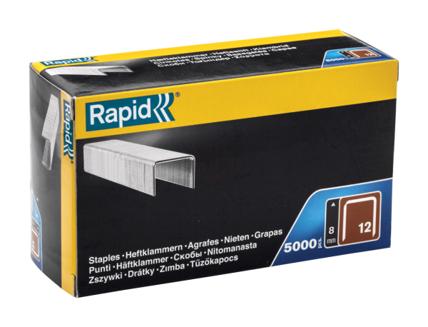 Rapid 12/8 mm Galvaniz Kaplı Zımba Teli 5000 Adet - 40100518
