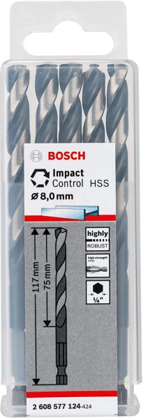 Bosch İmpact Control Çift Taraflı Vidalama Hss 8,0X117Mm - 2608577124