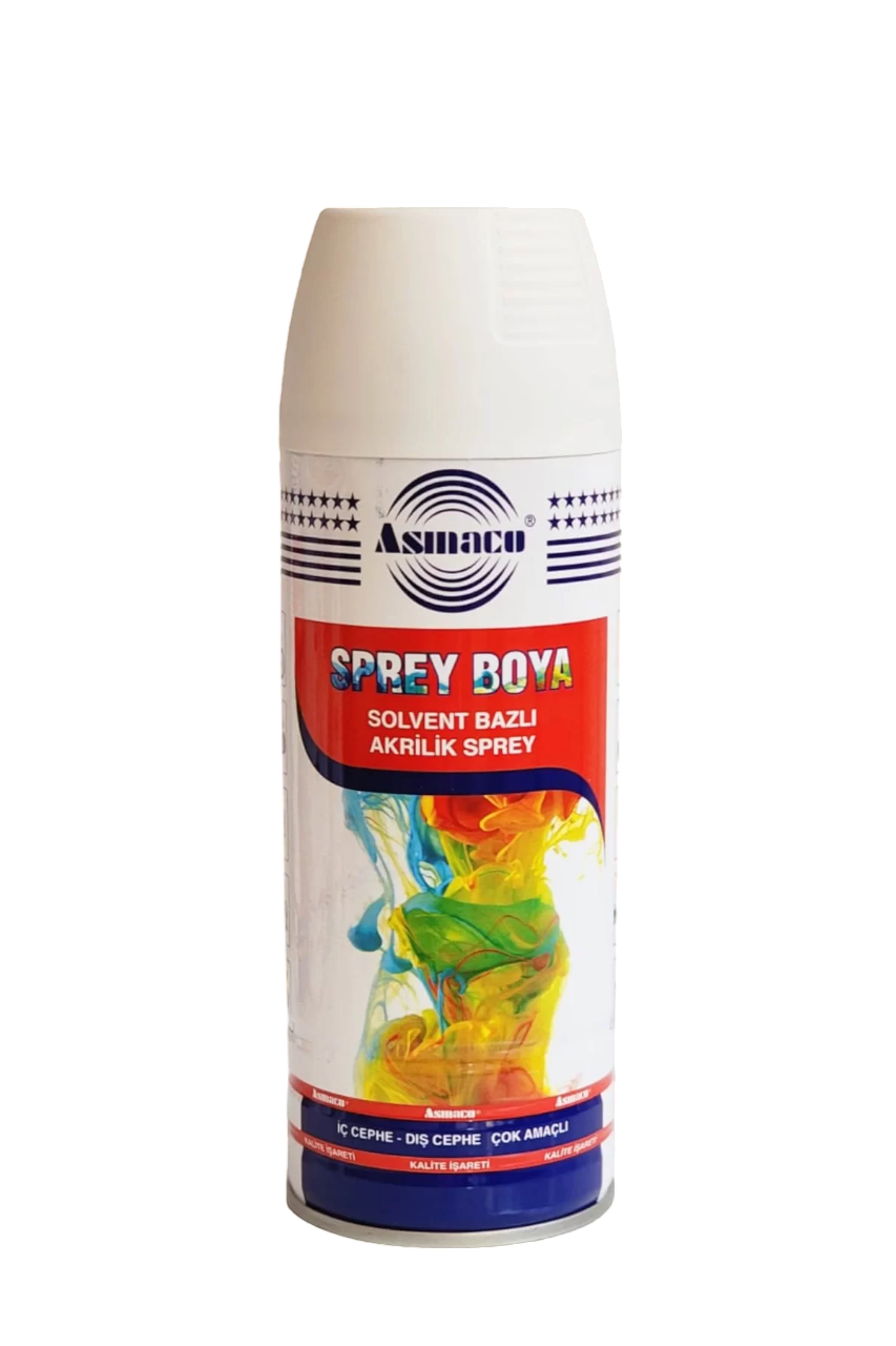 Asmaco Solvent Bazlı Akrilik Sprey Boya 400 Ml RAL 3020 Trafik Kırmızı
