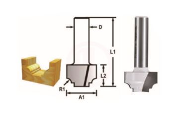 Makita Freze Ucu Klasik Dalma Vıçağı (Çift Bıçak) 8x12,7x41,5 mm (D-48240)
