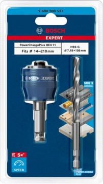 Bosch Delik Açma Testeresi Expert PC-Plus Panç Adaptör eHD+sMC HSSG 105 Ø8,7 - 2608900527