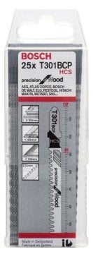 Bosch Dekupaj Testere Bıçağı Precision For Wood 301 BCP 117 mm (25 Adet) - 2608633A40