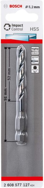 Bosch İmpact Control Çift Taraflı Vidalama Hss 5,2X91Mm - 2608577127