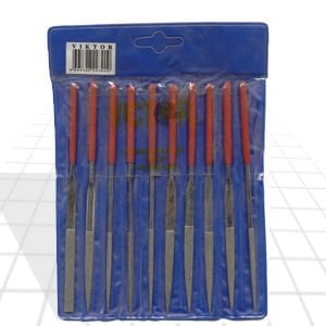 Vinko Viktor Elmas Saatçi Eğe Seti 140x50x3 Mm (10 Parça) (Vı29301)