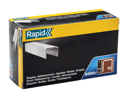 Rapid 12/14 mm Galvaniz Kaplı Zımba Teli 5000 Adet - 40100521