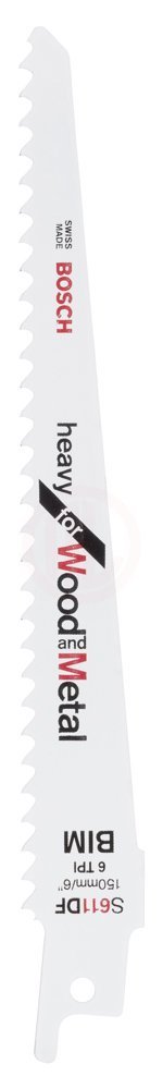 Bosch Panter Testere Bıçağı Heavy For Wood And Metal S 611 DF 150 mm (100 Adet) - 2608656259