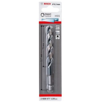 Bosch Metal Matkap Ucu Impact Control HSS Altıgen Şaft 8,5x117 mm - 2608577129