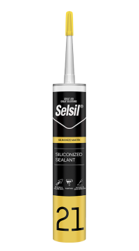 Selsil Silikonize Akrilik Mastik 600 ml Gri