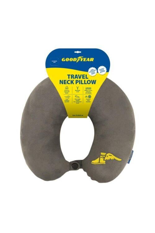 Goodyear Boyun Yastığı Visco Sünger Kademeli Çıtçıtlı 31*30*9