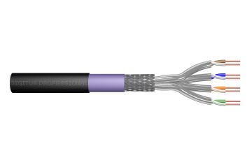 Assmann Digitus Category 7 (Cat. 7) S/Ftp Pımf (Pairs İn Metal Foil) Dış Mekan Data Kablosu 1200 Mhz Lszh (Low Smoke Zero Halogen) Awg 23 Siyah Renk 1000 Mtlik Rulolarda