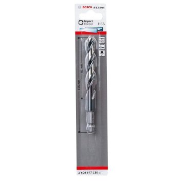 Bosch Metal Matkap Ucu Impact Control HSS Altıgen Şaft 9,5x125 mm - 2608577130