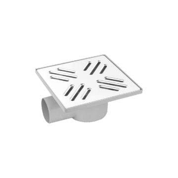 UBM 15X15 Yandan Q 50 Çıkışlı Metal Yer Süzgeci