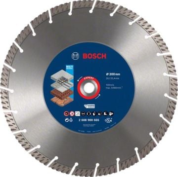 Bosch Elmas Kesme Diski Expert MultiMaterial 300x25,40/20 mm - 2608900665