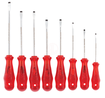 İzeltaş Tornavida Seti Kraft Seri Düz Uçlu 8 Parça