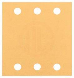 Bosch Titreşimli Zımpara Kağıdı 6 Delik 115x107 mm 80 Kum (10 Adet) - 2608607457