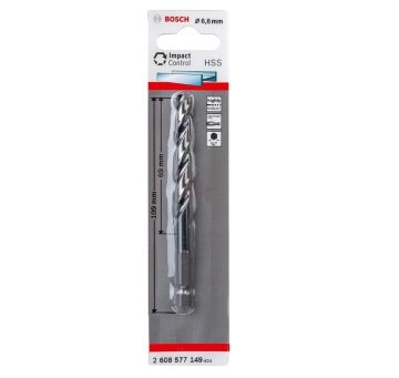 Bosch Metal Matkap Ucu Impact Control HSS Altıgen Şaft 6,8x109 mm - 2608577149