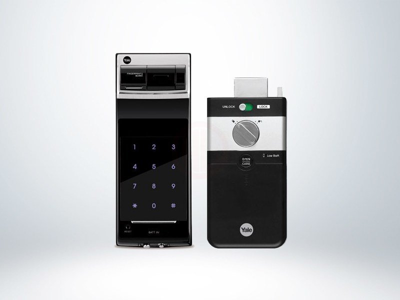Yale Kilit Parmak İzli ve Şifreli Dijital Dıştan Takma Kilit - YDR4110