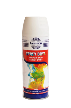 Asmaco Solvent Bazlı Akrilik Sprey Boya 400 Ml RAL 9003 Mat Beyaz
