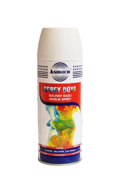 Asmaco Solvent Bazlı Akrilik Sprey Boya 400 Ml RAL 9003 Mat Beyaz
