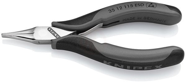 Knipex 35 12 ELEKTRONİKÇİ KARGABURUN 115 ESD MM - KNI3512115ESD
