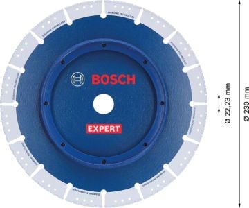 Bosch Kesme Diski Diamond Metal Wheel Expert 230mm - 2608901392