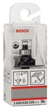 Bosch Yuvarlama Freze Ucu Standard For Wood 8x4x53 mm - 2608628339