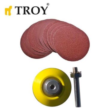 TROY 25930 Aşındırıcı Cırt Zımpara Seti, 101 Parça