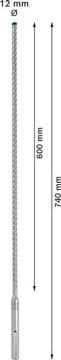 Bosch Kırıcı Delici Uç SDS-Max-8X Expert 12x740 mm (1 Adet) - 2608900203