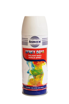 Asmaco Solvent Bazlı Akrilik Sprey Boya 400 Ml RAL 9005 Parlak Siyah
