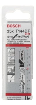 Bosch Dekupaj Testere Bıçağı Speed For Wood T 144 DF 100 mm (25 Adet) - 2608634990