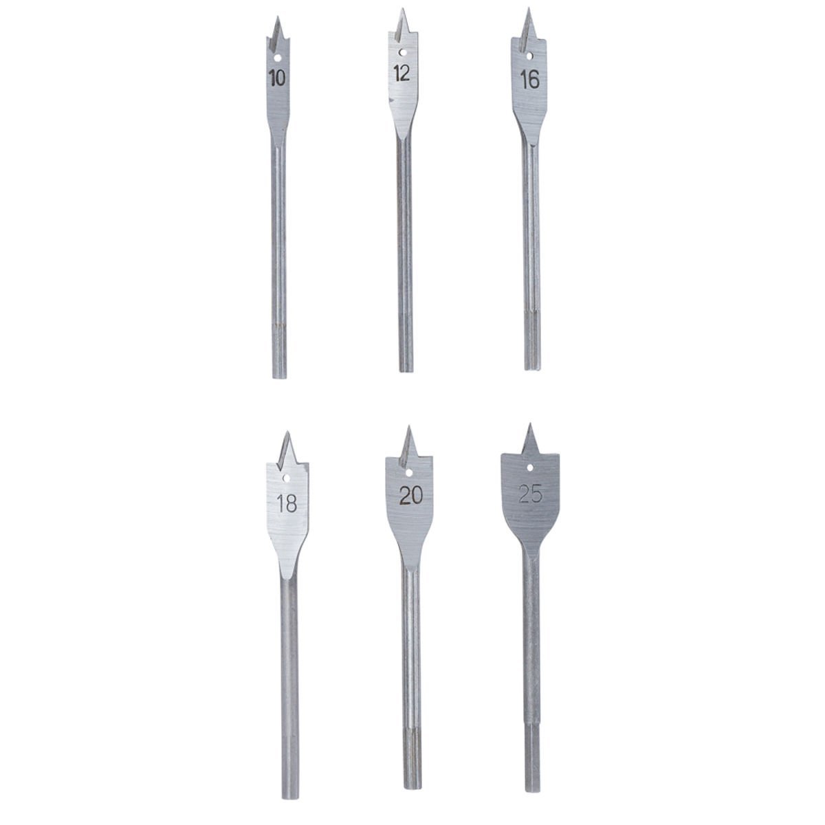 Brio Düz Freze Matkap Seti 10 - 25 Mm | 6 Pcs