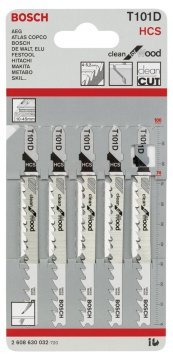 Bosch Dekupaj Testere Bıçağı Clean For Wood T 101 D 100 mm (5 Adet) - 2608630032