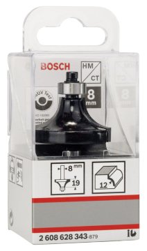 Bosch Yuvarlama Freze Ucu Standard For Wood 8x12x60 mm - 2608628343