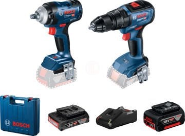Bosch Akülü Makine Seti GDS 18V-400 + GSB 18V-50 (1 x 5,0 Ah + 1 x 2,0 Ah Akü) - 06019K0003