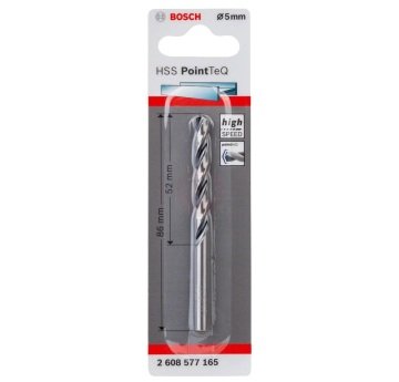Bosch Metal Matkap Ucu HSS PointTeQ (DIN 338) 5,0 mm (1 Adet) - 2608577165