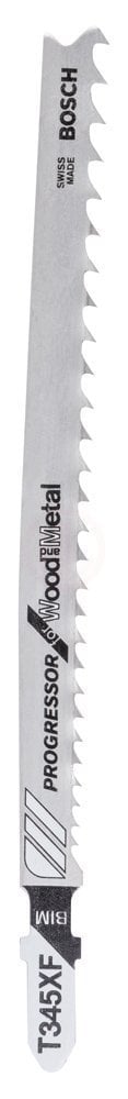 Bosch Dekupaj Testere Bıçağı Progressor For Wood And Metal T 345 XF 132 mm (25 Adet) - 2608634995