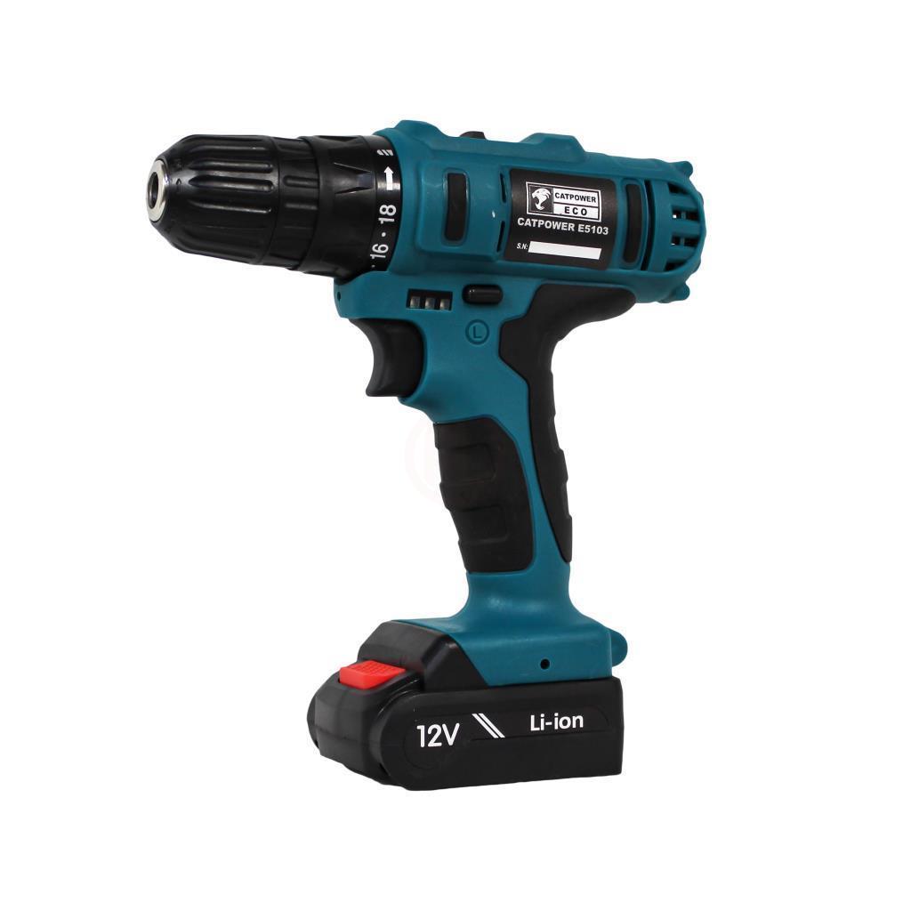 Catpower Akülü Vidalama Matkabı E5103 (2 x 1,5 Ah Akü)