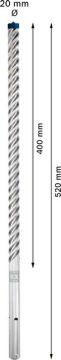 Bosch Kırıcı Delici Uç SDS-Max-8X Expert 20x520 mm (1 Adet) - 2608900229