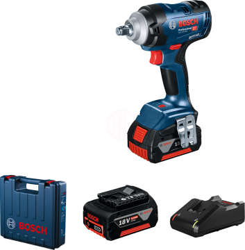 Bosch Akülü Somun Sıkma Makinesi GDS 18V-400 (2 x 5,0 Ah Akü) - 06019K0020