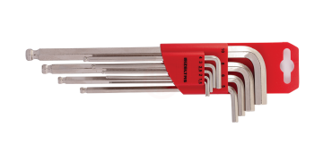 İzeltaş Yuvarlak Başlı Allen Anahtar Takımı Altı Köşe Uzun Boy 9 Parça