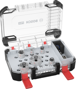 Bosch Aksesuar PRO Sheet Metal PC-Plus Delik Açma Testeresi 8-Pcs Set (22-29-35-44-51-64 Çap / 20 mm Yükseklik)