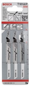 Bosch Dekupaj Testere Bıçağı Clean for HardWood T 101 AIF 100 mm (3 Adet) - 2608636224