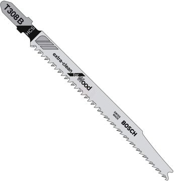 Bosch Dekupaj Testere Bıçağı ExtraClean For Wood T308 B 117 mm (5 Adet) - 2608663751